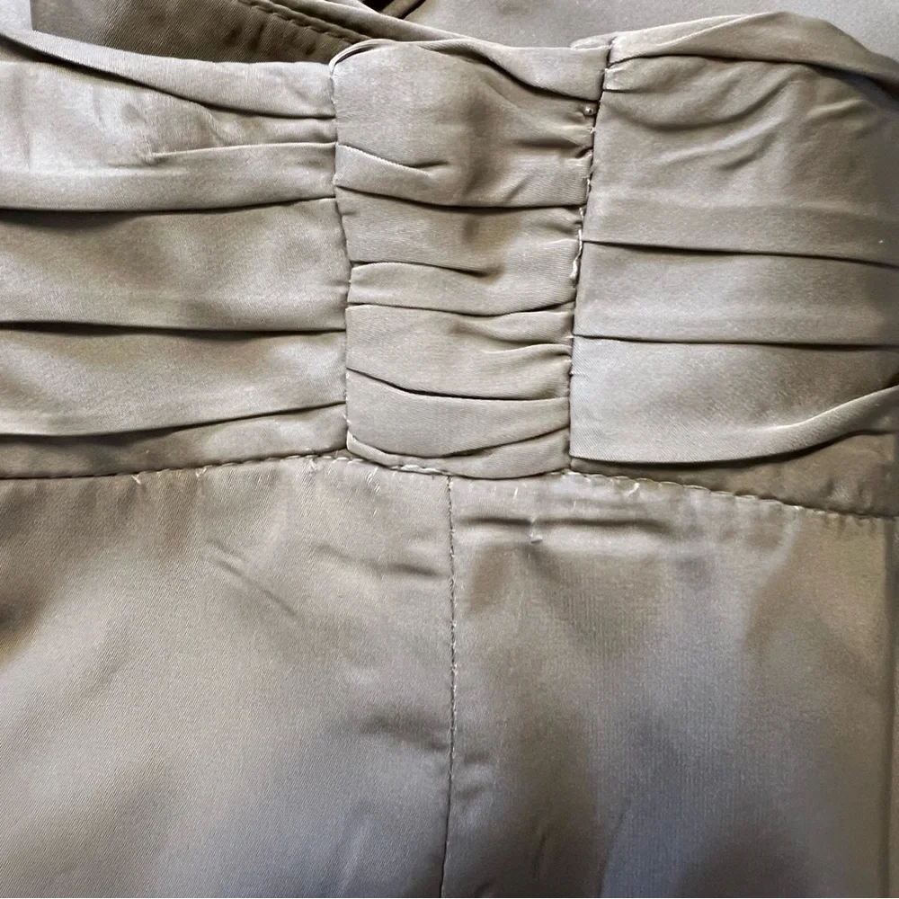 Rena Lange Knee Length Beige Pencil Straight Side Zip Women's Skirt Plus Size 16